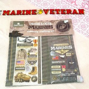 NWT USMC Crafting Kit and Window Decal